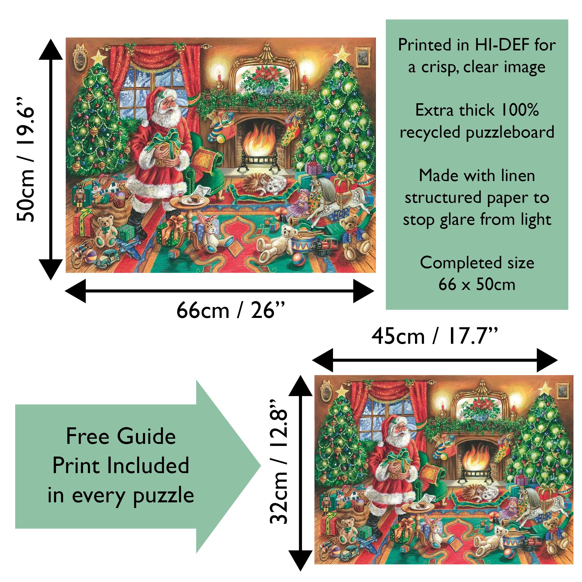 1000 Piece Jigsaw Puzzle - A Delivery from Father Christmas - Challenging Adult Christmas Puzzle - Festive Holiday Gift for Puzzle Lovers | Perfect for Family Game Night, Christmas Party Activities & Winter Relaxation