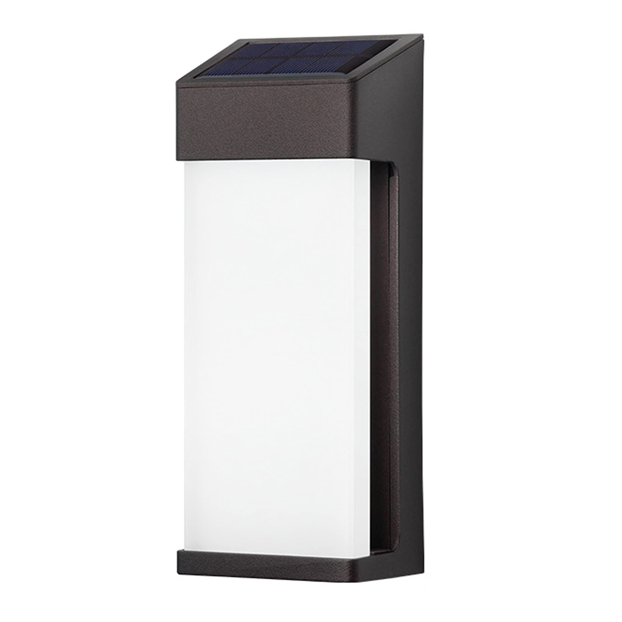 ENOVOMODEL Solar Modern Wall Lights - Waterproof LED Outdoor Lights with Light Sensor, No Wiring Needed for Garden, Patio, Pathway, Fence & Yard - Perfect for Landscape Lighting & Home Decor