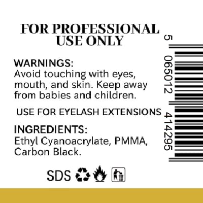 PRETTY FLEEK Professional Eyelash Extension Glue - Ultra Strong 1.0s Fast Drying Adhesive, 30-45 Day Retention, Low Irritation & Mild Smell (5ml) - Perfect for Lash Technicians & Salon Use