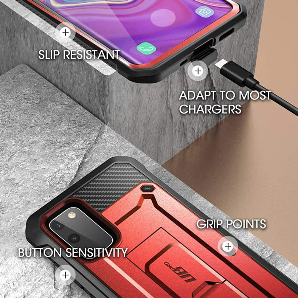 Samsung Galaxy S20 FE Case - Unicorn Beetle Pro Rugged Protective Cover with Shockproof Design in Metallic Red | Perfect for Outdoor Adventures & Daily Protection