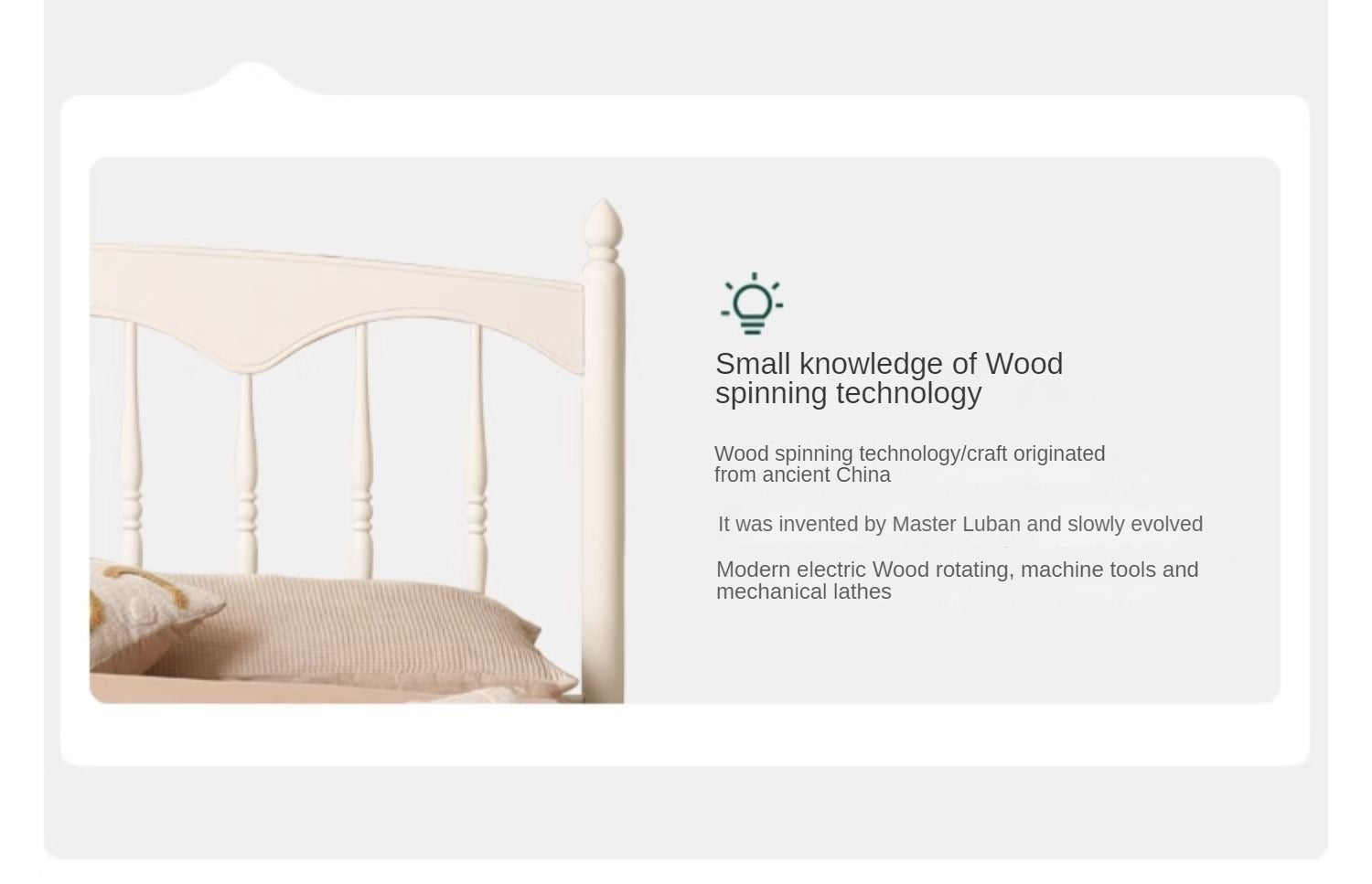 French Cream Style Poplar Solid Wood Bed - Elegant & Durable Bedroom Furniture for Master Bedroom, Guest Room, or Kids Room