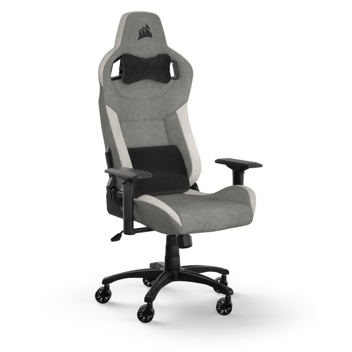 CORSAIR T3 RUSH Gaming Chair - Ergonomic Esports Chair with Adjustable Lumbar Support & Headrest - Perfect for PC Gamers & Streamers