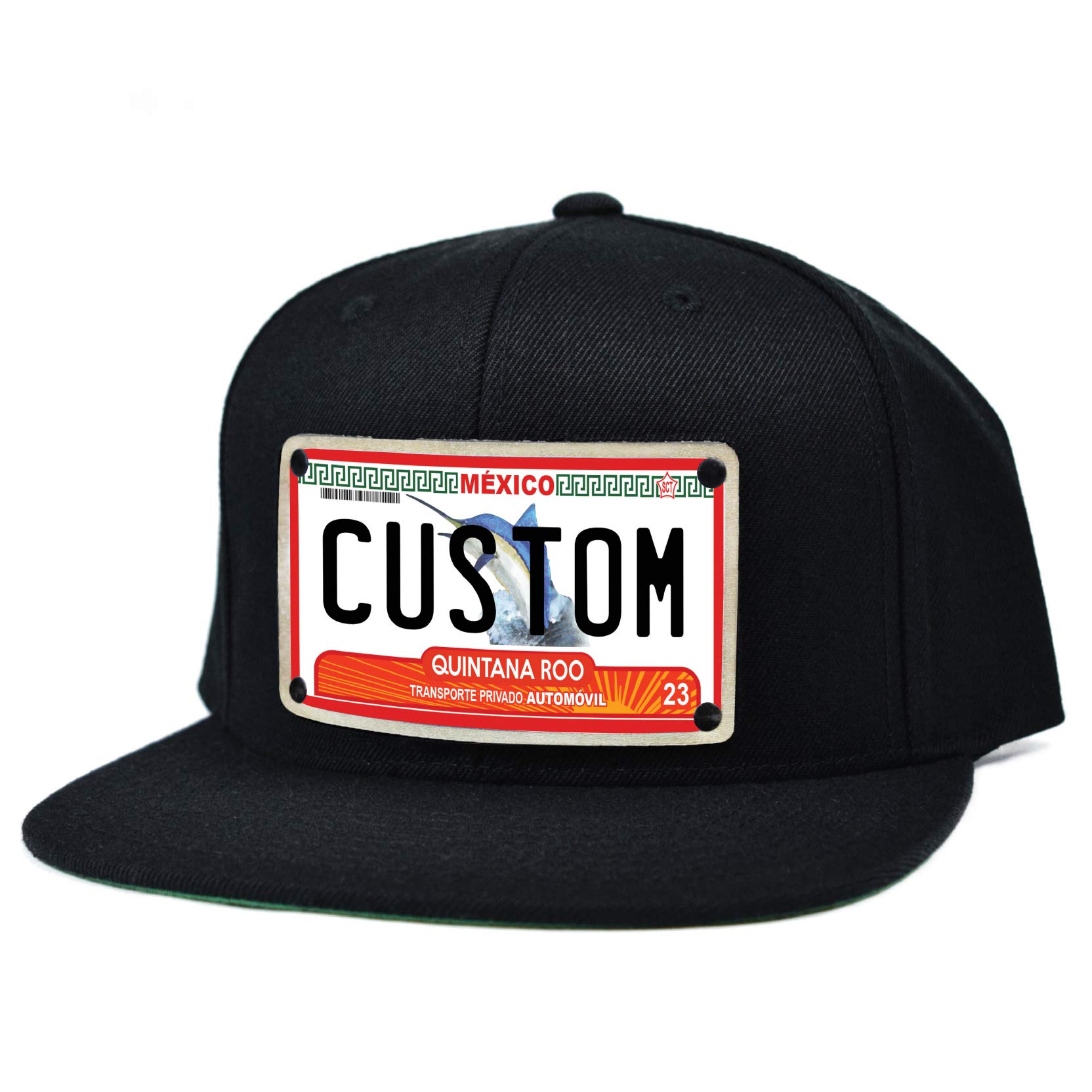 Custom Quintana ROO Snapback Hat - Adjustable Black Baseball Cap for Cycling, Running & Outdoor Sports