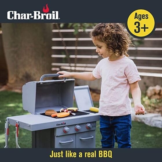 Char-Broil Kids BBQ Grill Tool Set - 5-Piece Stainless Steel Cooking Utensils for Outdoor Grilling, Perfect for Backyard BBQs, Picnics, and Camping Adventures