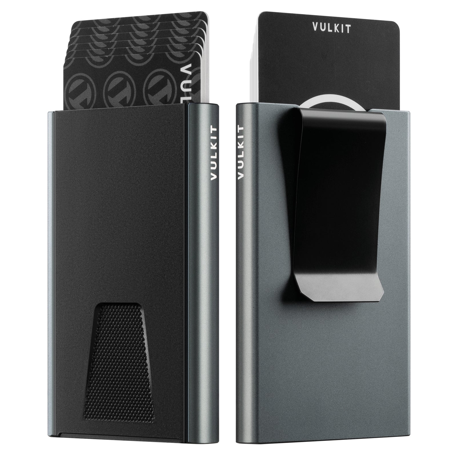 VC500 Slim RFID Blocking Wallet with/Without Money Clip & AirTag Holder - Push Up Card Holder for Credit Cards & Cash - Perfect for Travel, Business & Everyday Use