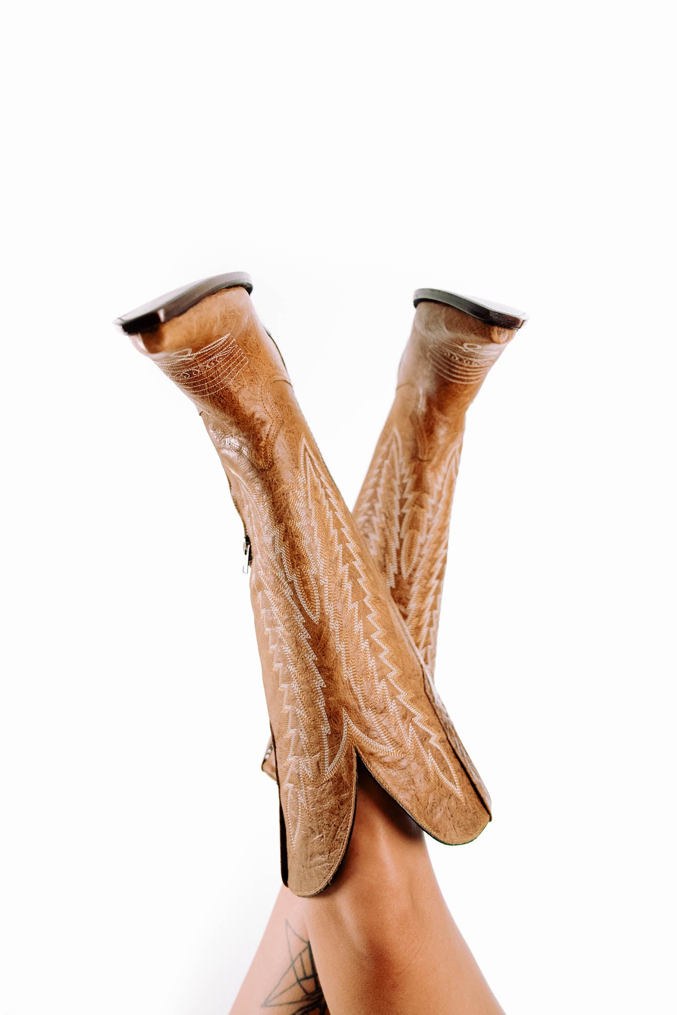 Valentina Tall Wide Calf Snip Toe Cowgirl Boots for Women - Comfortable Western Riding Boots for Country Dancing & Outdoor Adventures