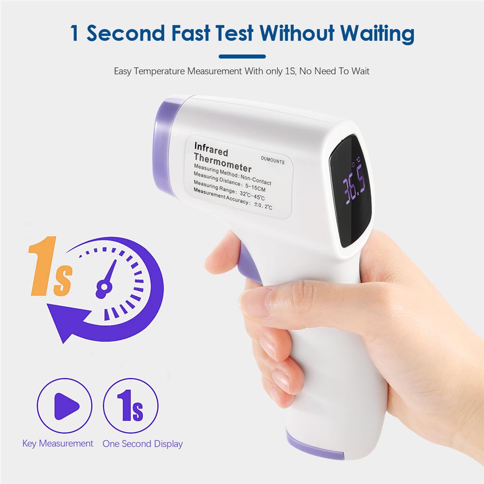Non-Contact Digital Infrared Forehead Thermometer for Adults, Kids & Babies - Fast, Accurate Fever Screening for Home, Clinic & Travel Use