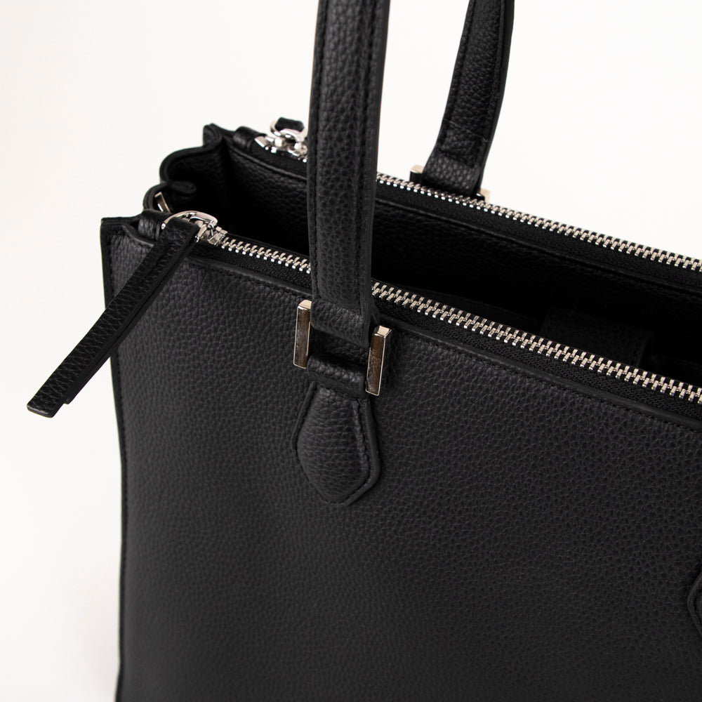 Premium RFID Blocking Leather Tote Bag for Women - Anti-Theft Travel & Work Purse - Stylish Crossbody & Shoulder Bag for Commuting, Shopping & Office Use