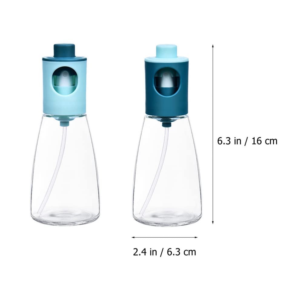 LIFKOME 2-Pack Olive Oil Spray Bottles - BPA-Free Oil Dispenser for Cooking, Roasting, BBQ & Baking | Perfect for Kitchen, Grilling & Salad Dressing (PP/Glass)