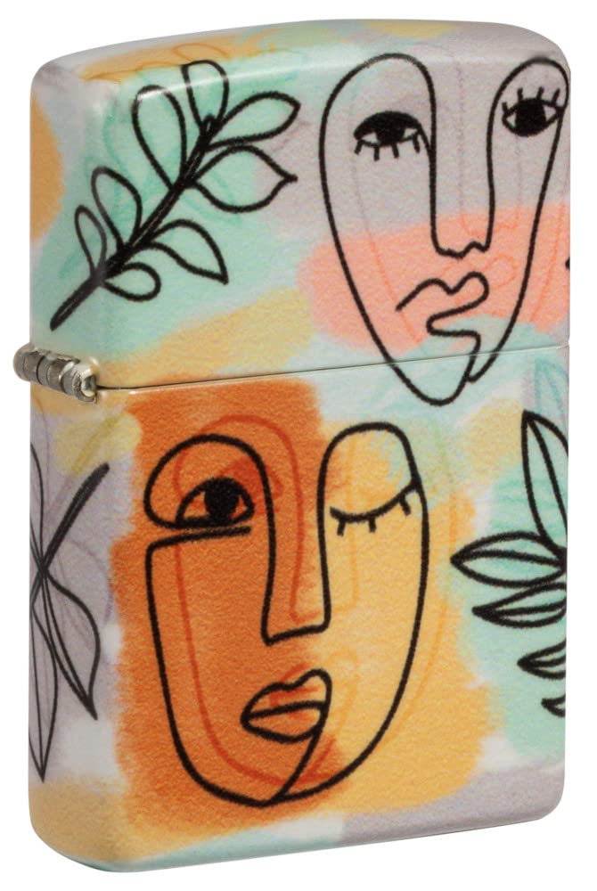 Zippo Artistic Lighters - Windproof Refillable Metal Lighter with Unique Designs | Perfect for Outdoor Camping, Smoking, Collecting & Gifts