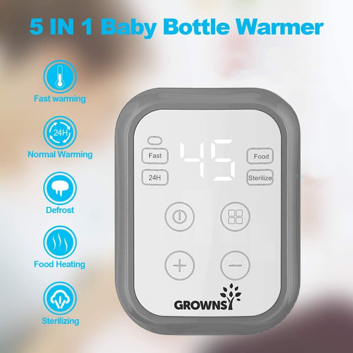 Best Baby Bottle Warmer & Double Bottle Warmer - Fast Heating for Breast Milk & Formula - Perfect for Home, Travel & Daycare Use