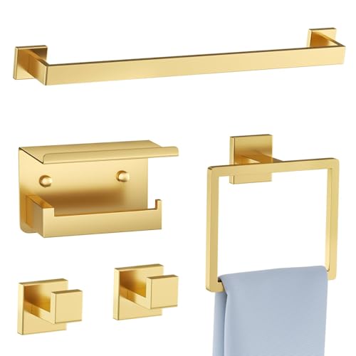 5pcs Brushed Gold