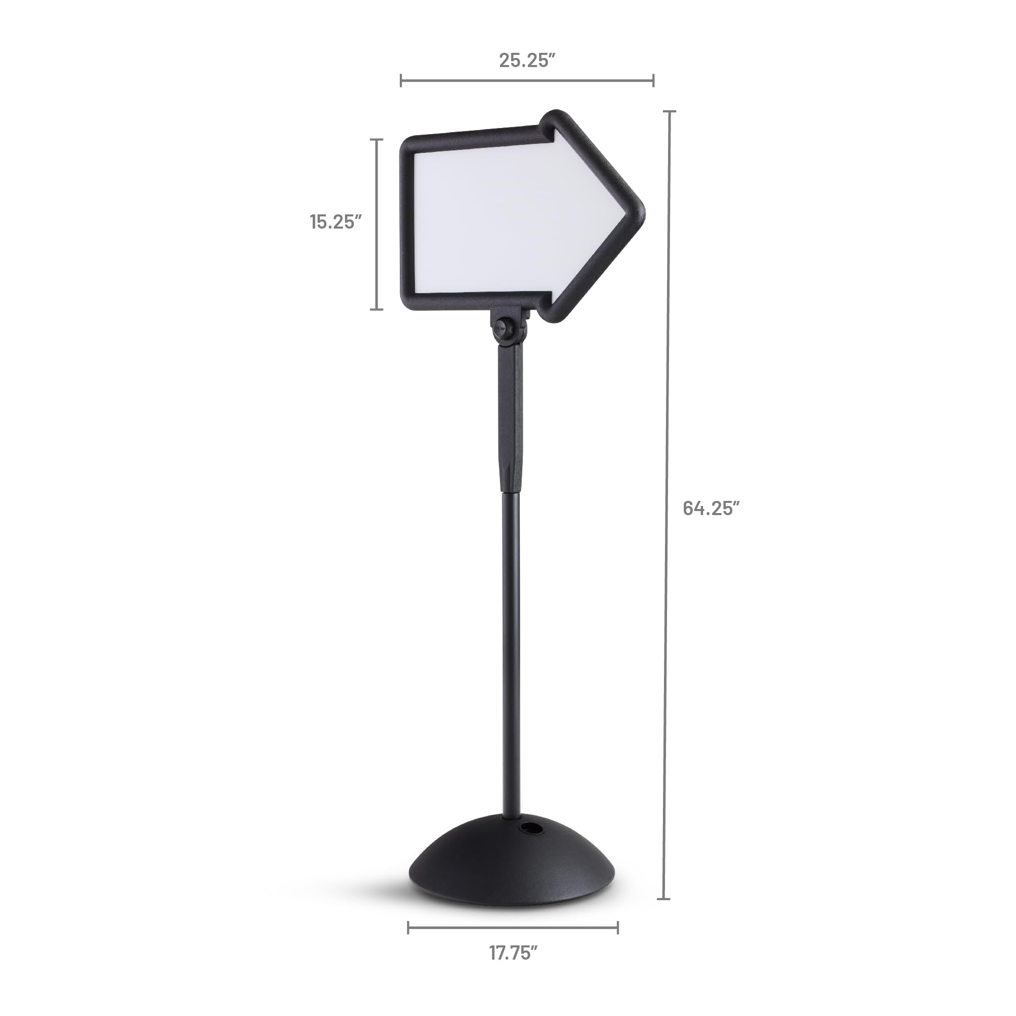 Safco Write Way Dry Erase Board Directional Arrow Sign - Dual-Sided Magnetic Whiteboard for Office, Classroom & Retail - 65