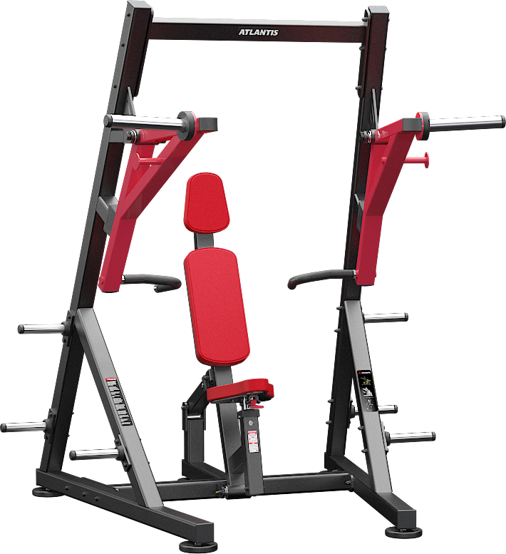 ATLANTIS Decline Chest Press Machine - Professional Gym Equipment for Strength Training & Muscle Building - Perfect for Home Gyms & Commercial Fitness Centers