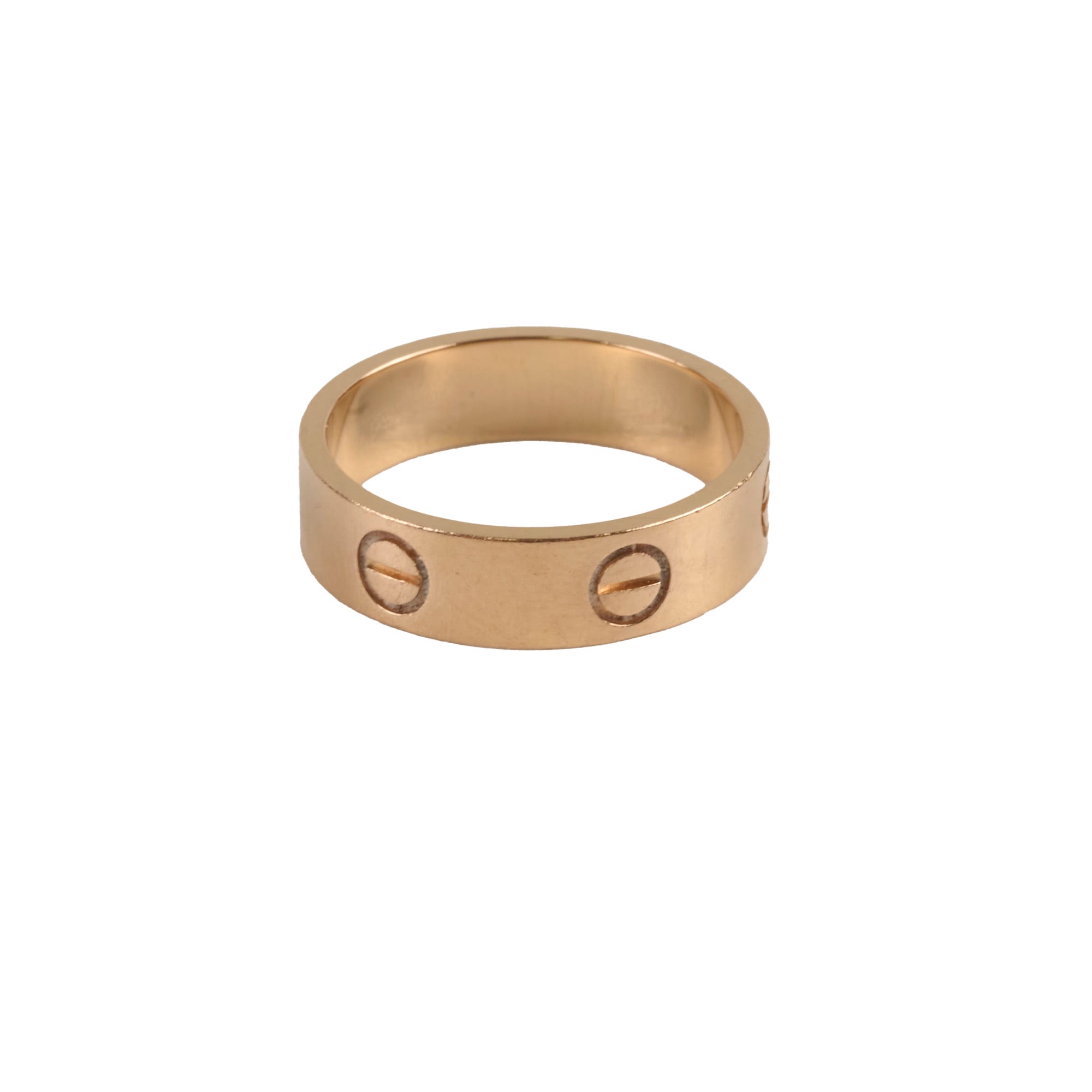 Cartier Love Ring 18K Pink Gold Size 58 - Luxury Wedding Band for Women, Romantic Anniversary Gift for Her, Perfect for Engagement & Special Occasions
