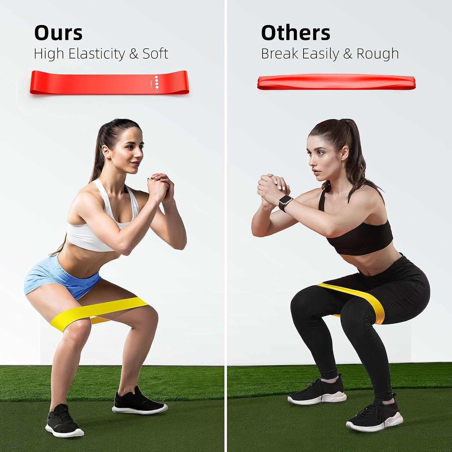 Premium Resistance Bands Set for Workouts - 5 Level Exercise Bands for Strength Training, Yoga, Pilates & Home Gym Fitness | Ideal for Muscle Toning, Physical Therapy & Full Body Workouts