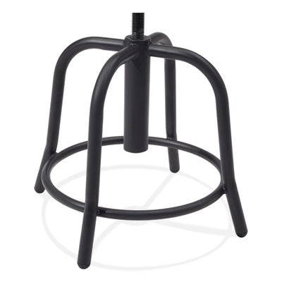 NPS 6800 Series Heavy Duty Height Adjustable Metal Swivel Stool - 300 lb Weight Capacity - Perfect for Office, Workshop, Kitchen & Industrial Use