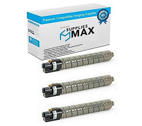 Ricoh Aficio MP-C4502 MP-C4502A MP-C5502 MP-C5502A Compatible Black Toner Cartridge - High Yield 31,000 Pages (3-Pack) - Perfect for Office Printing & Bulk Document Production