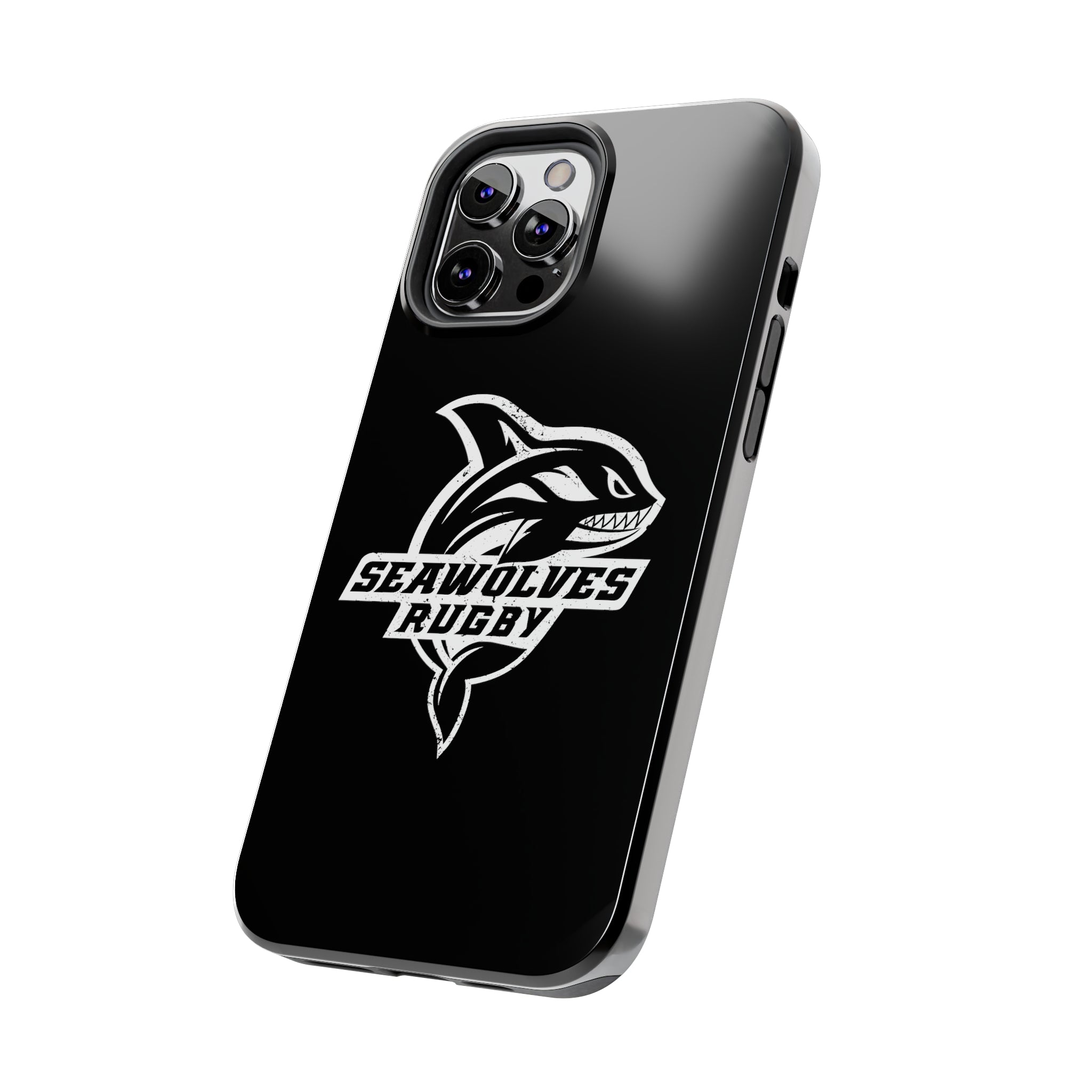 Seawolves Black Rugged Phone Case - Durable & Shockproof Protection for iPhone & Android - Perfect for Outdoor, Sports & Daily Use