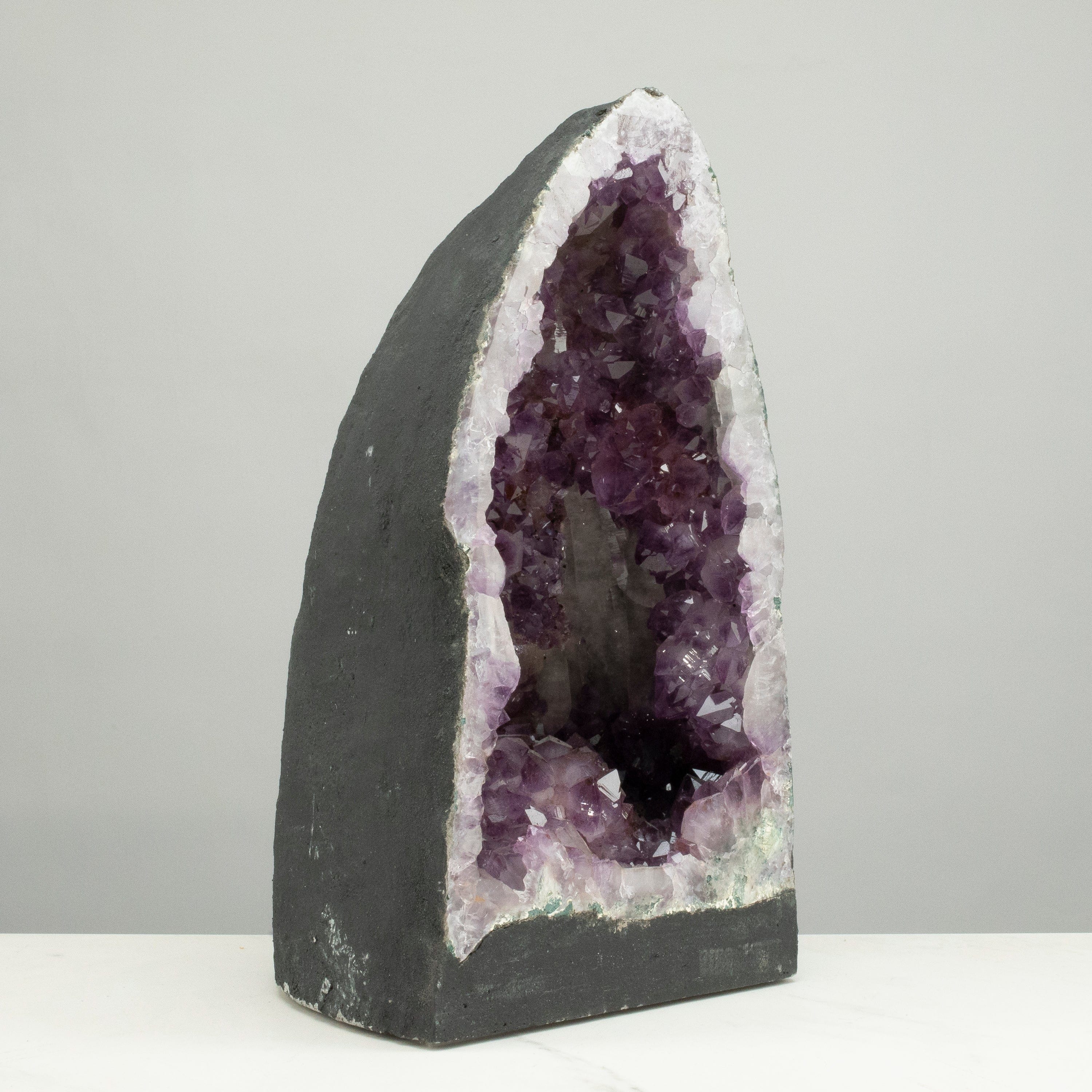 Natural Amethyst Geode Cathedral from Brazil - 14 to 28 lbs - Healing Crystal for Home Decor, Meditation & Spiritual Gifts