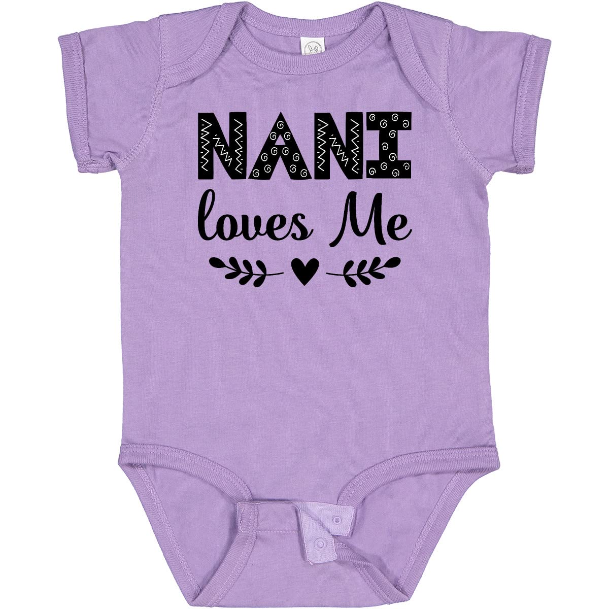 Inktastic Nani Loves Me Baby Bodysuit - Soft Cotton Infant Onesie for Newborns & Toddlers - Perfect for Family Photos, Playdates & Everyday Wear