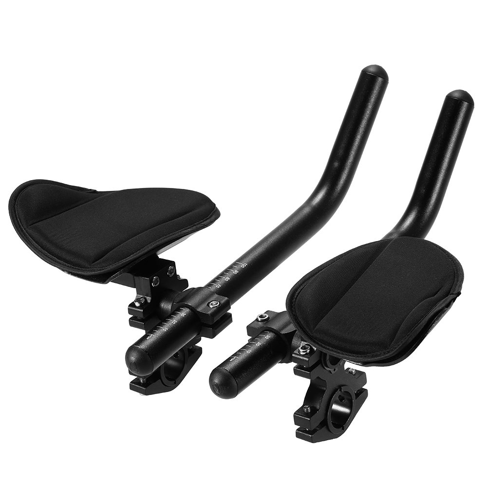 Lixada Bike Aero Bar - Lightweight Aluminum Alloy Handlebar Rest for Road Bikes, Mountain Bikes & Triathlon - Ergonomic Arm Support for Long Distance Cycling, Comfortable Riding Position - Perfect for Training, Racing & Endurance Rides