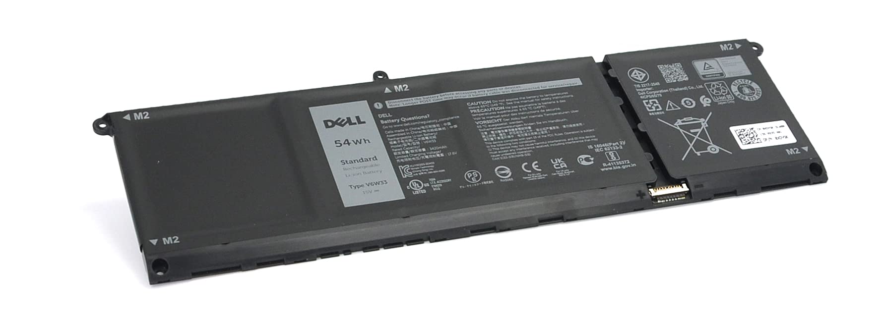 Original Laptop Battery 4-Cell 54WHr Replacement for Dell Vostro 5415 & Latitude 3320 - XDY9K Compatible - Perfect for Work, Travel & Remote Computing