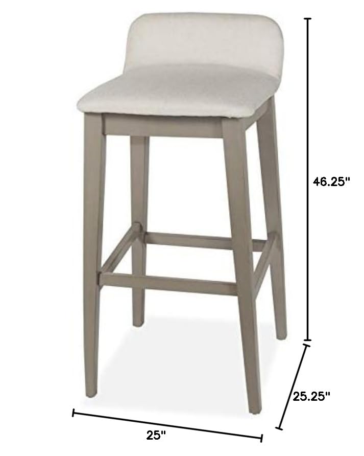Home Square Furniture Non-Swivel Bar Stool Set of 2 - Modern Kitchen Counter Stools for Dining Room, Bar & Breakfast Nook
