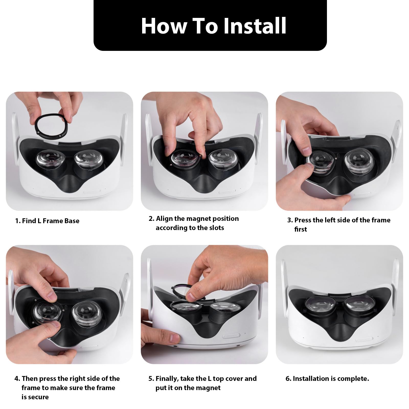 OD&OS Prescription Glasses Lenses Insert for Oculus Quest 2 VR Headset - Custom Frame & Lens Combo (SPH:-4.50 Right Eye) - Perfect for VR Gaming, Watching Movies & Virtual Reality Experiences