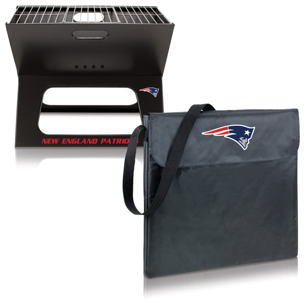 Portable NFL X-Grill Charcoal BBQ Grill for Camping, Tailgating & Outdoor Cooking - Perfect for Backyard, Picnics & Game Day Parties