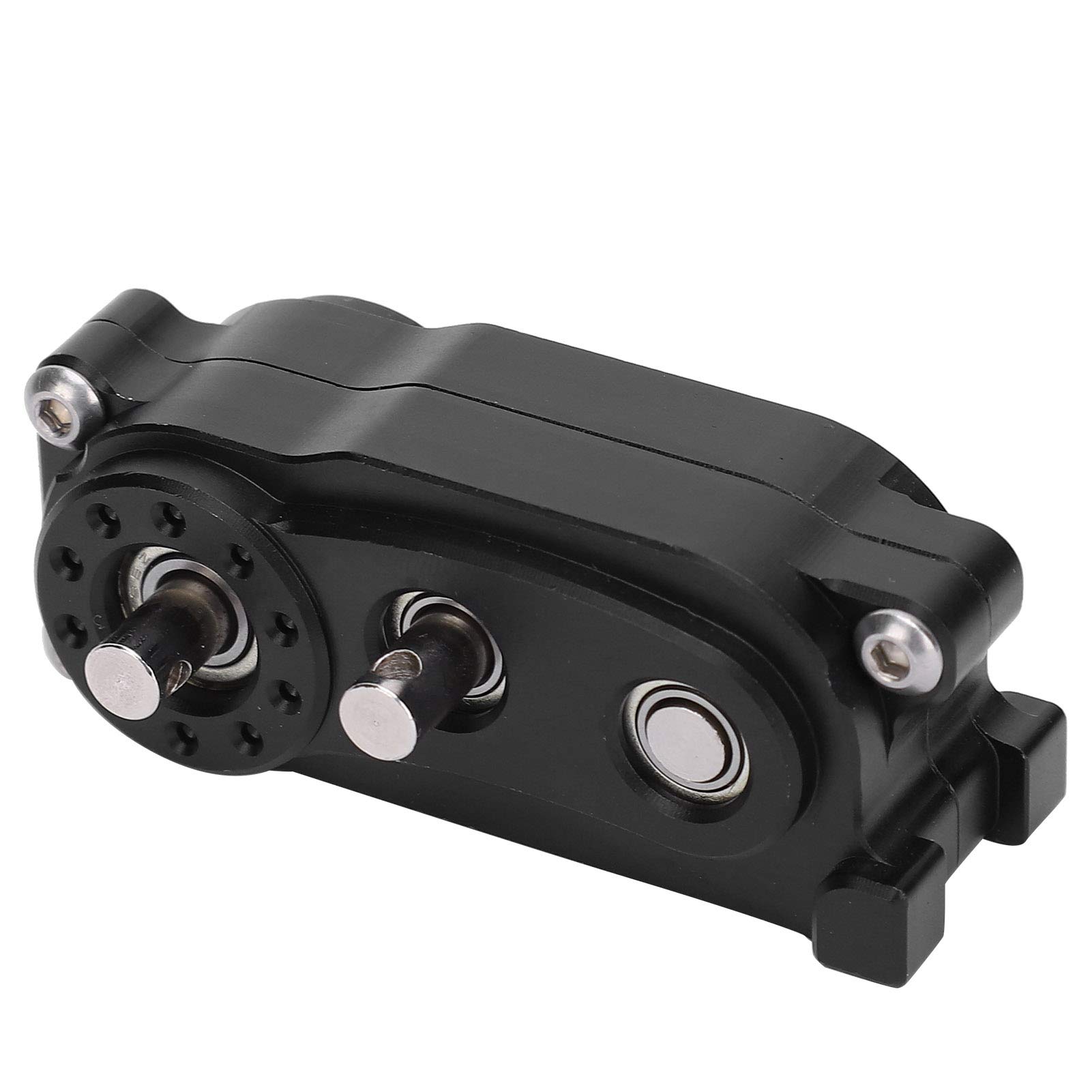 High-Quality 1/10 RC Transfer Case Replacement for Crawler Cars - Durable & Stable RC Accessories - Perfect for Auto Repair Shops & Off-Road Adventures (Black)