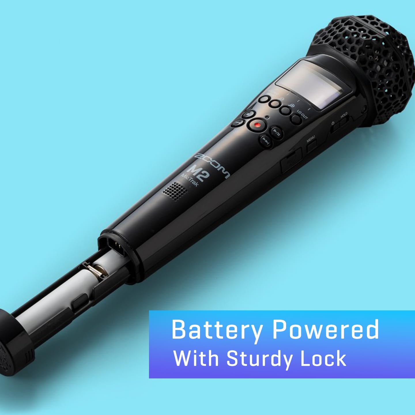 Zoom M2 MicTrak Stereo Microphone & Recorder Bundle with 32GB Micro SD Card, Over-Ear Headphones & 4 AA Batteries - Perfect for Podcasting, Field Recording & Music Production