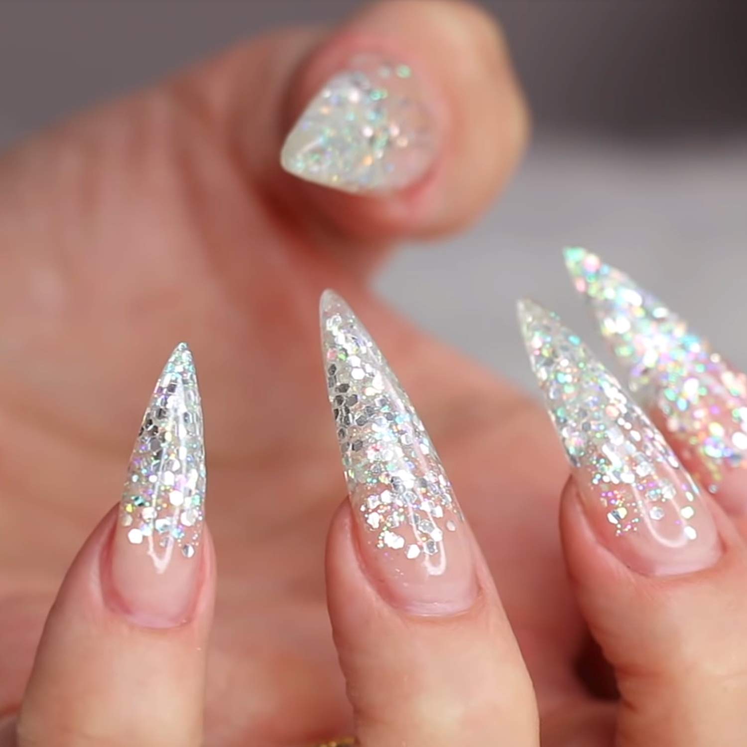 Young Nails Glitter Powder - Holographic Nail Art Glitter for Manicures & Pedicures - Perfect for DIY Nail Designs, Salon Use & Special Occasions