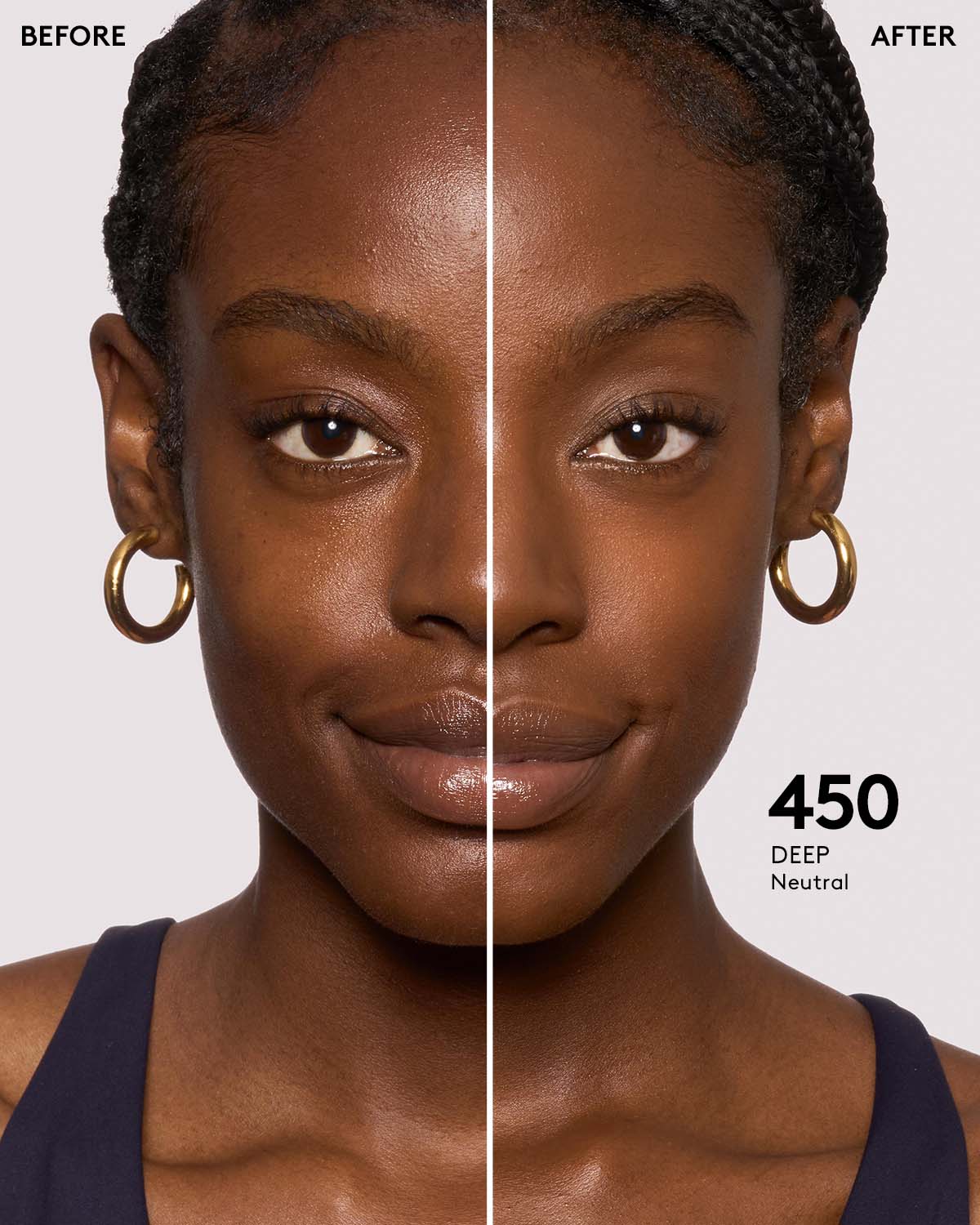 Soft'lit Naturally Luminous Longwear Foundation - 450 | Oil-Free, Full Coverage Liquid Makeup for Flawless Skin | Perfect for Daily Wear & Special Occasions