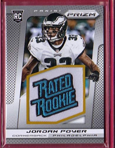 2013 Panini Prizm Jordan Poyer #247 Rated Rookie Patch Card - NFL Football Collectible for Sports Memorabilia Fans & Trading Card Enthusiasts