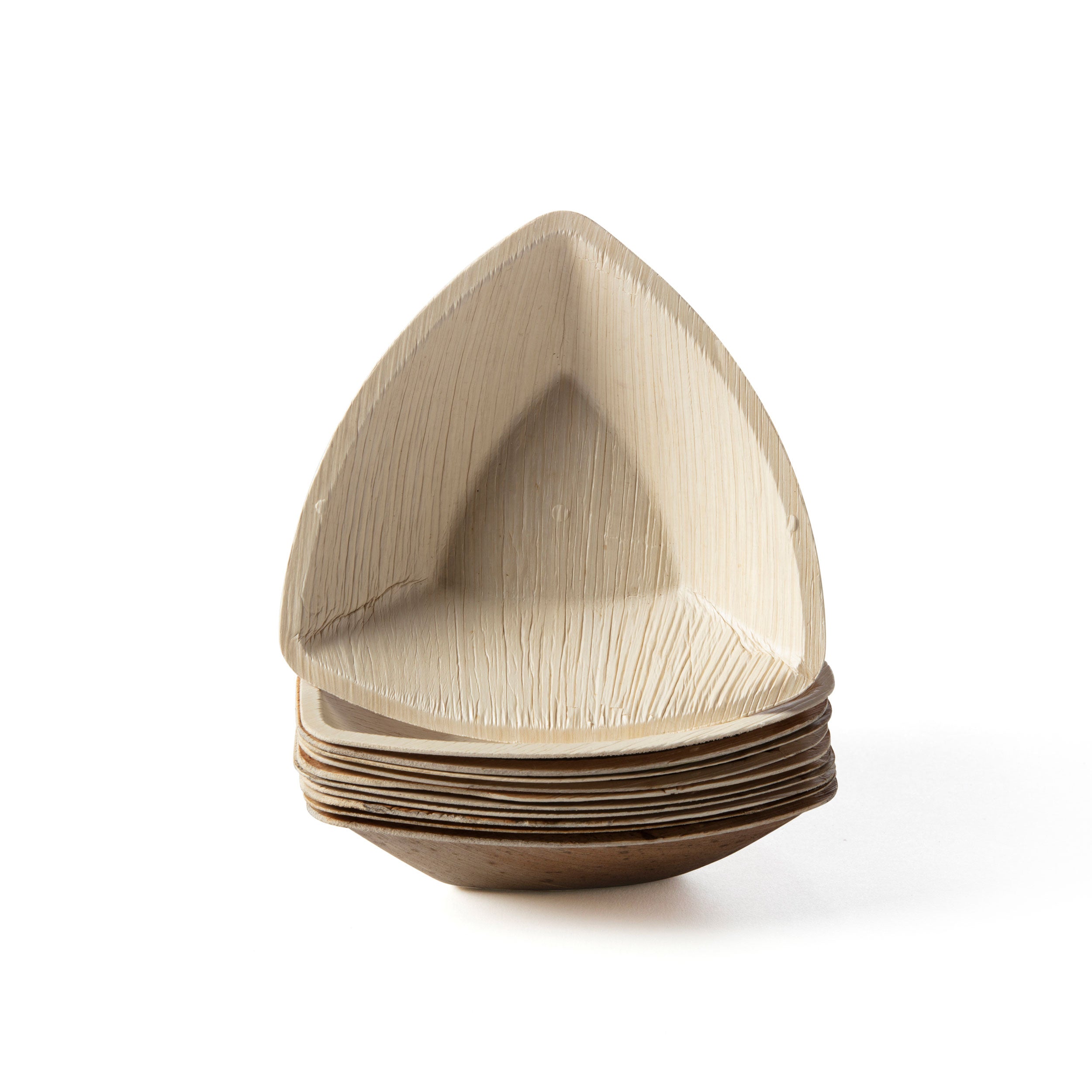 TreeChoice 5-Inch Triangle Palm Leaf Bowls - 400 Count Eco-Friendly Disposable Bowls for Parties, Picnics & Events - Biodegradable & Compostable Tableware