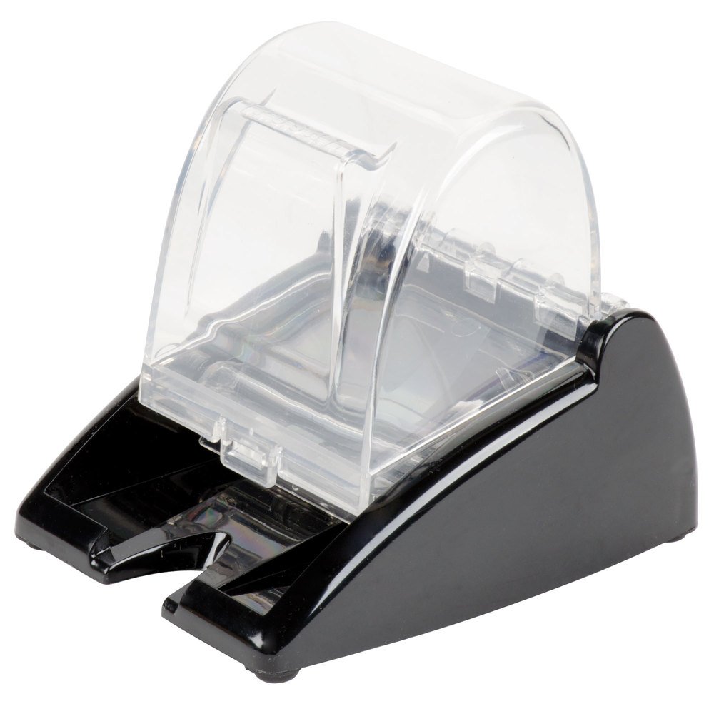 Traex 3853-06 Quick Pik Black Toothpick Dispenser with Chain - Portable Toothpick Holder for Restaurants, Bars, Home & Travel Use