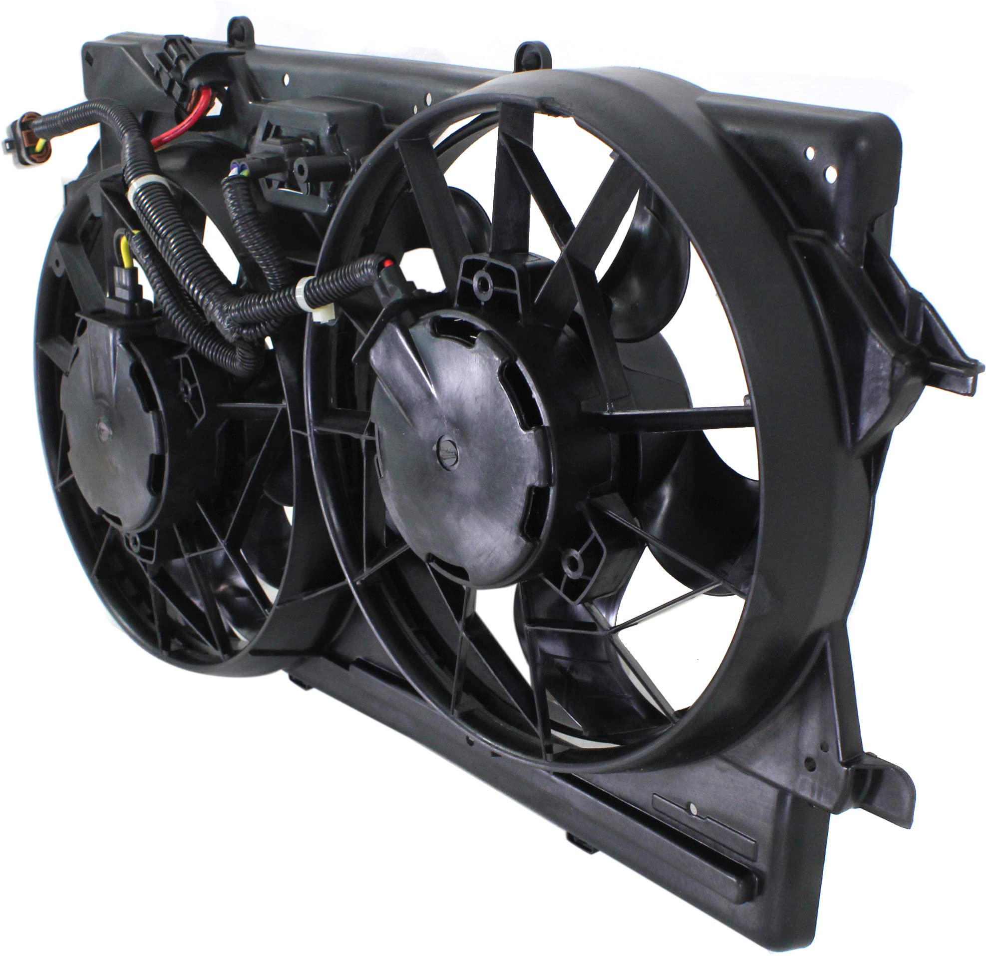 Go-Parts Replacement Engine/Radiator Cooling Fan Assembly for 2000-2002 Ford Focus (DOHC) 1S4Z8C607CC FO3115143 - Perfect for Overheating Prevention & Engine Cooling Maintenance