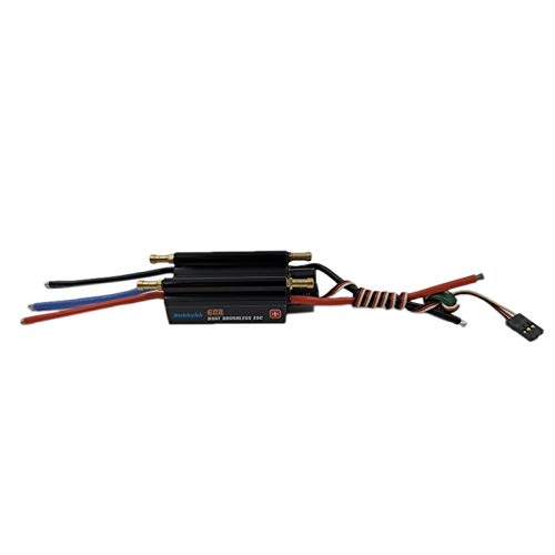 Brushless ESC 60A Speed Controller for RC Boats - 2-6S Lipo, 5V/4A BEC - Perfect for Racing & Water Sports