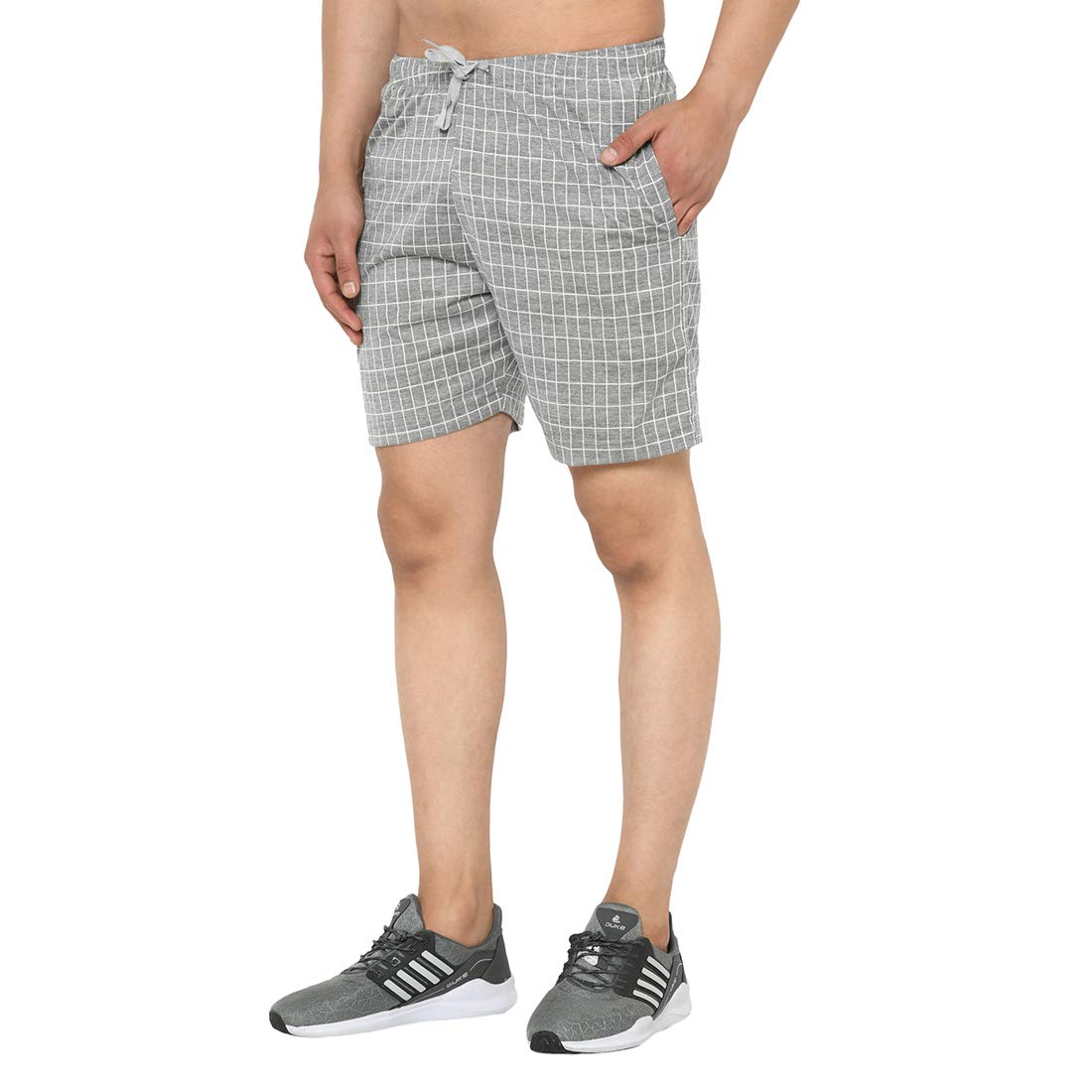 Men's Cotton Blended Striped Casual Shorts - Mack Jonney Comfortable Summer Beachwear & Lounge Pants for Outdoor Activities