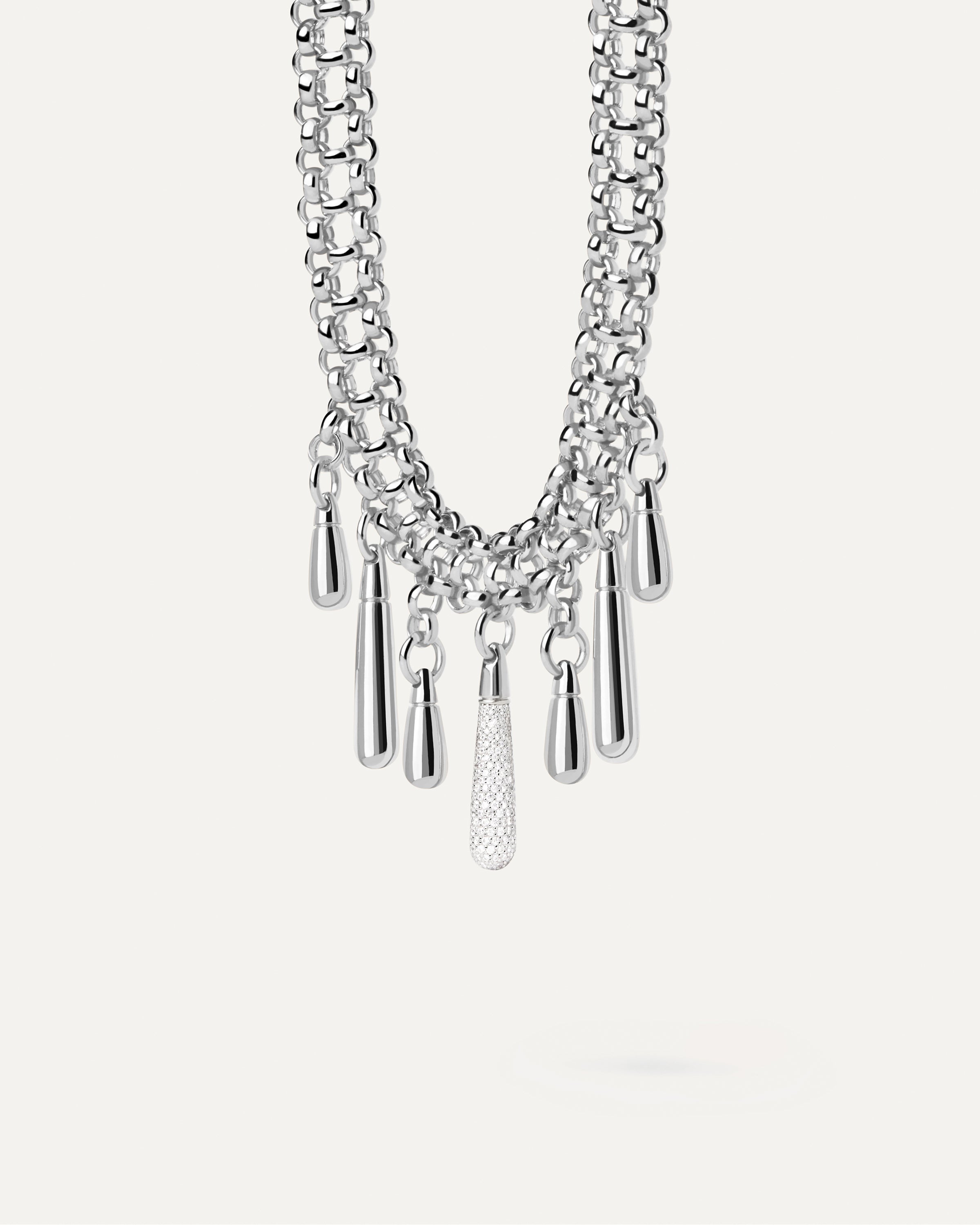 Elegant Jelly Silver Choker Necklace for Women - Trendy Adjustable Statement Piece for Parties, Weddings & Everyday Wear