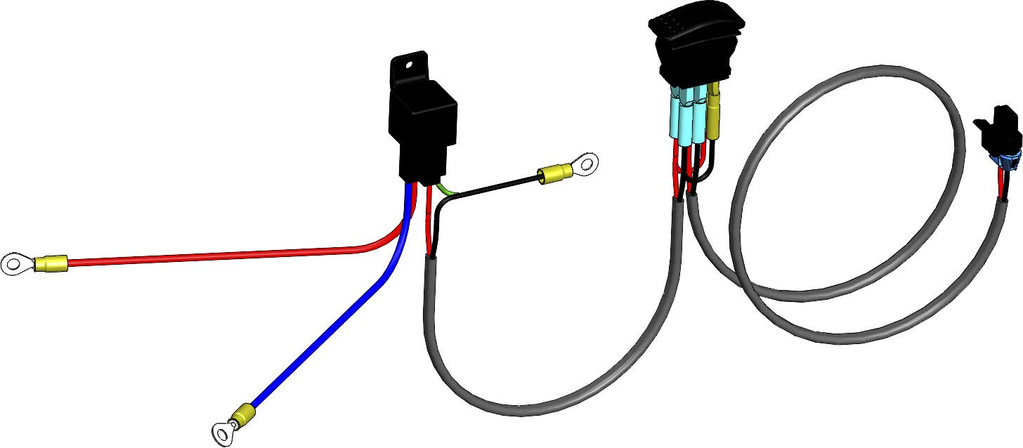 KFI Open Trail UTV Plow Actuator Replacement Wire Harness Kit (105940) - Compatible with Polaris, Can-Am & More - Perfect for Off-Road Snow Plowing & Farm Equipment Maintenance