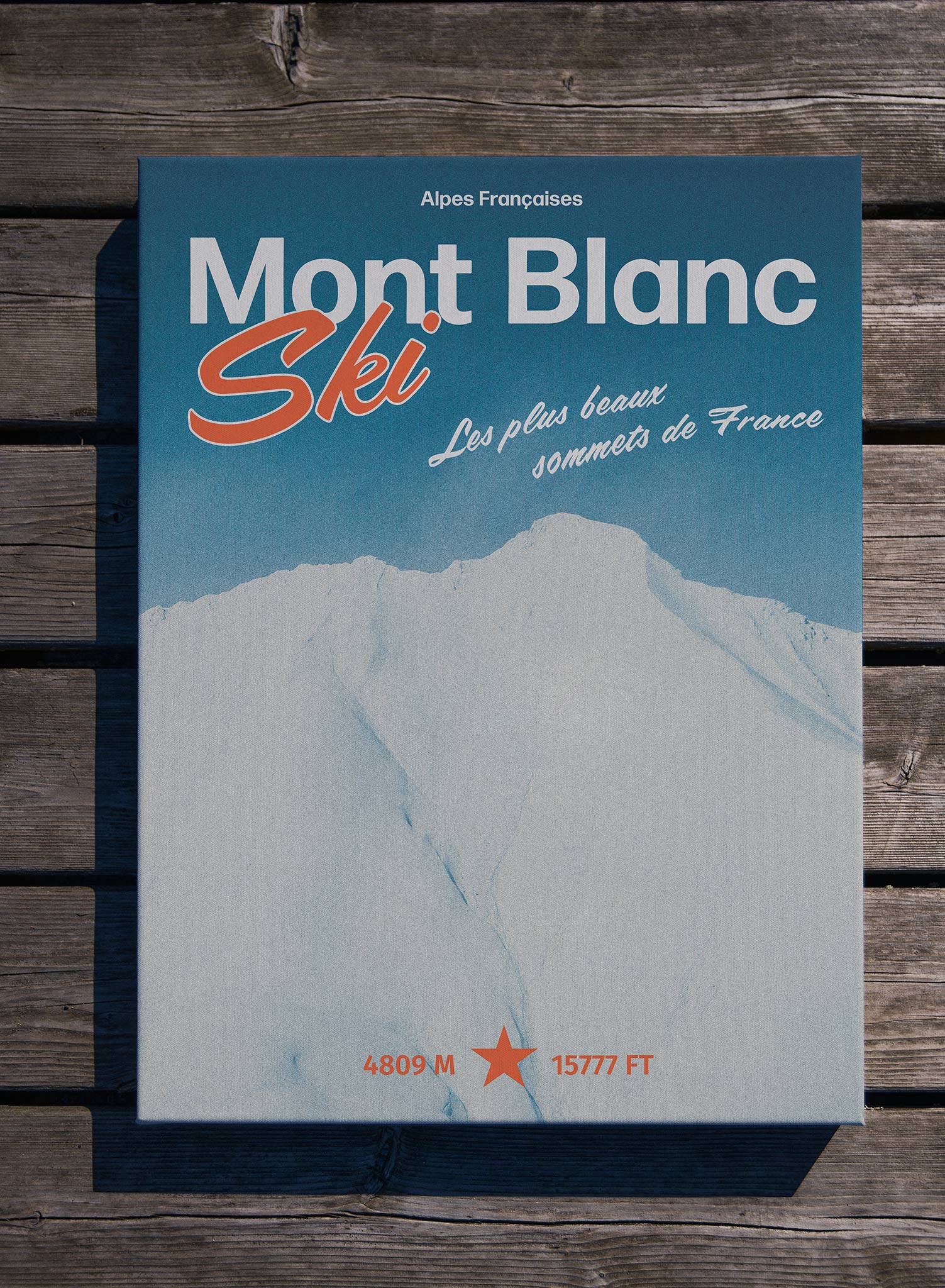 Mont Blanc Canvas Backpack - Durable Waterproof Travel & Hiking Daypack for Men & Women - Perfect for Outdoor Adventures, Commuting & School