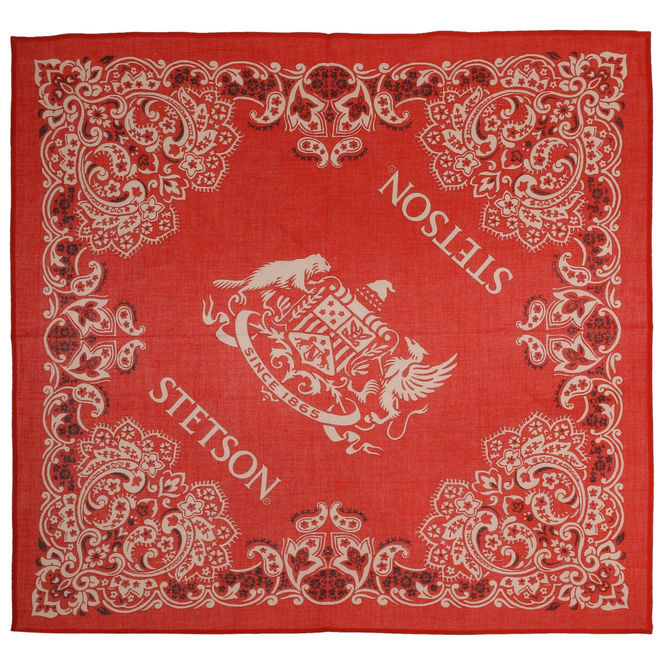 Stetson Paisley Bandana - Stylish Cotton Bandana for Men & Women - Perfect for Outdoor Activities, Fashion Accessories, and Western Style Outfits