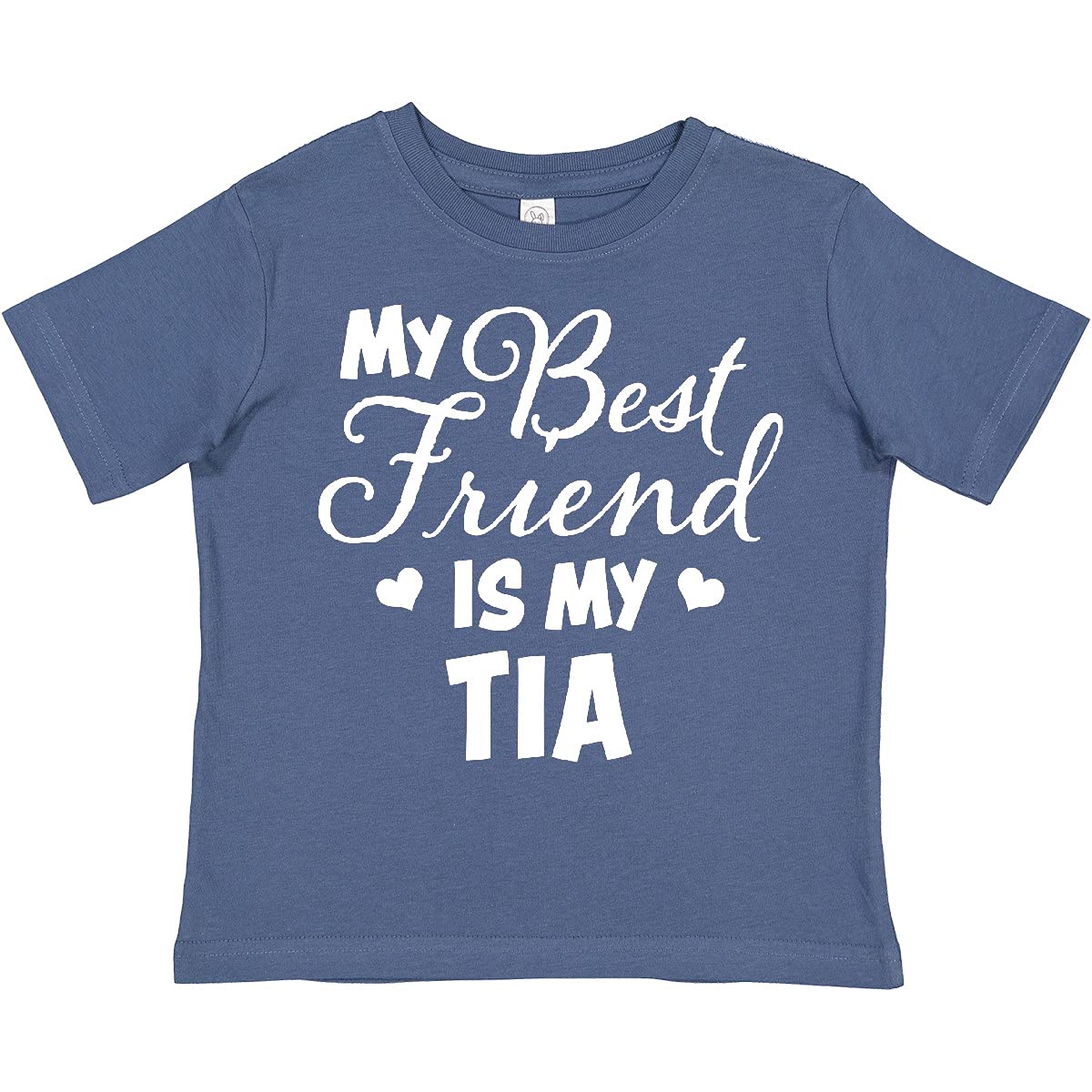 My Best Friend is My Tia with Hearts Toddler T-Shirt - Perfect for Family Gatherings & Casual Outings