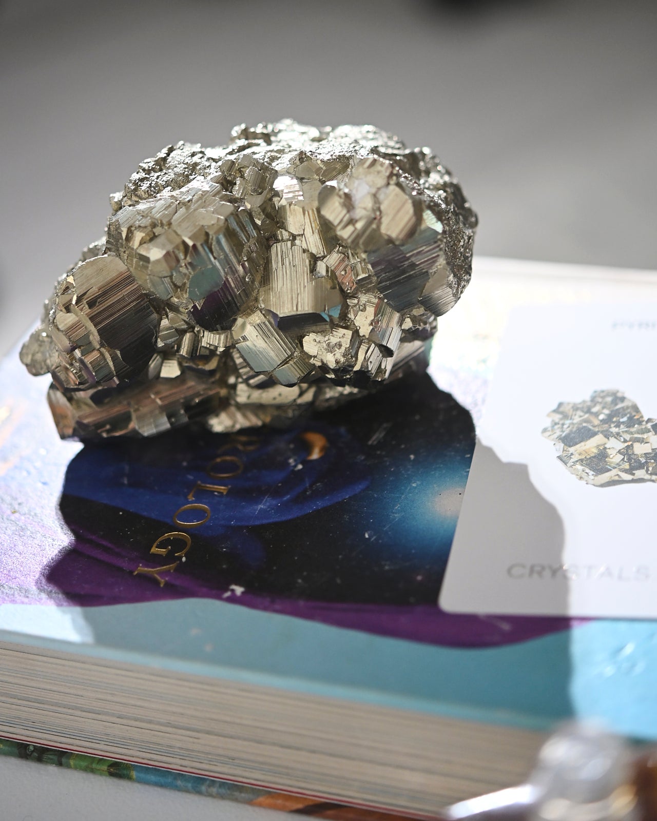 Natural Pyrite Cluster - 3lbs Raw Mineral Specimen for Collectors, Healing & Home Decor | Perfect for Crystal Healing, Feng Shui & Display