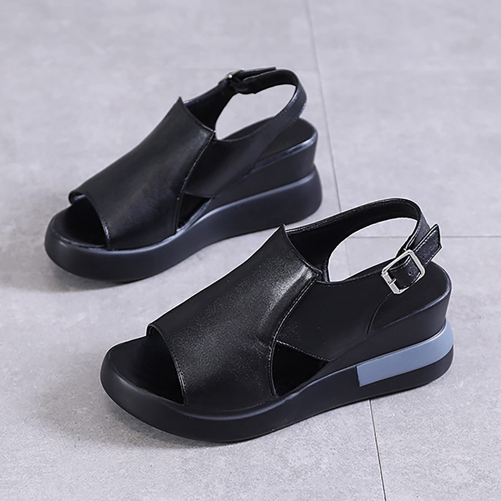 WILLBEST Women's Summer Fashion Sandals - Open Toe Platform Wedge Slippers, Comfortable Beach Shoes for Walking, Casual Wear & Outdoor Activities | Perfect for Vacation, Poolside, and Daily Use