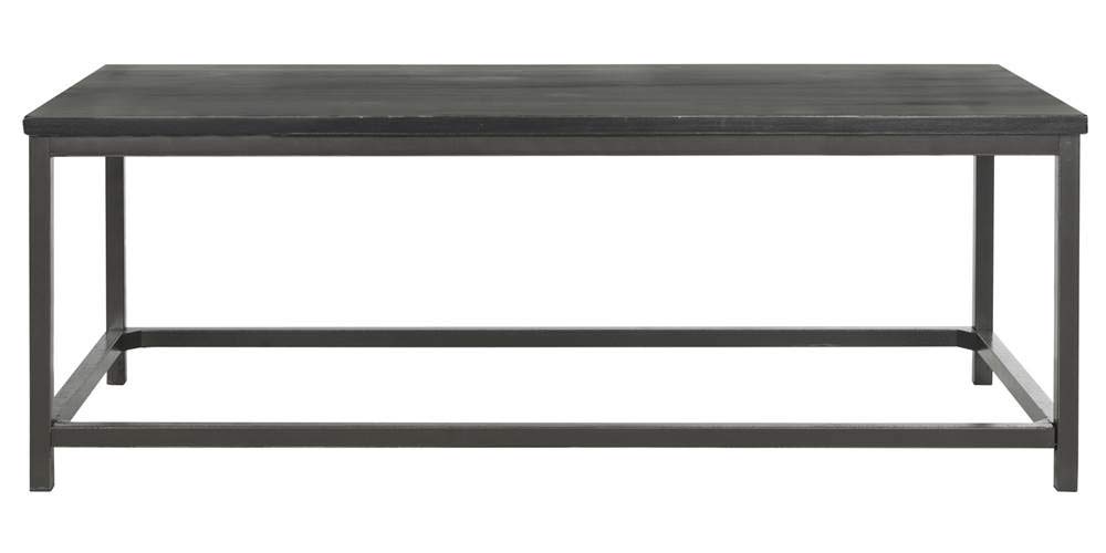 SAFAVIEH American Homes Collection ALEC Brown Pine Coffee Table - Rustic Farmhouse Style Living Room Furniture for Home Decor