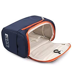 Keyaan Fashion Extra Large Multifunctional Travel Bag - Waterproof Makeup Organizer & Cosmetic Case with Hook, Perfect for Women's Travel, Home Grooming Kit Storage & Daily Essentials Organization (Ideal for Airplane, Gym, Beach & Weekend Getaways)
