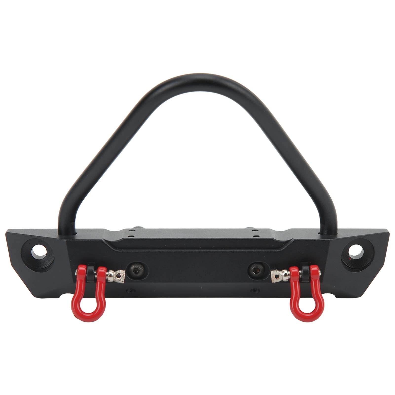 High-Quality RC Car Front Bumper - Accurate Design 110 RC Crawler Bumper with LED Lights | Durable Black Replacement Part for Off-Road RC Crawler Vehicles | Perfect for Trail Crawling & Rock Racing